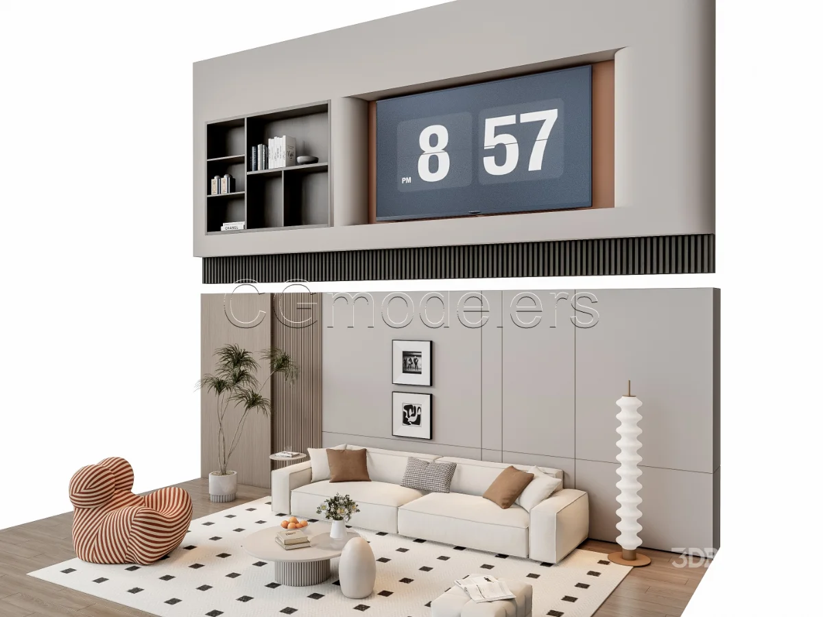 MODERN LUXURY LIVING ROOM SET 12 Image 3