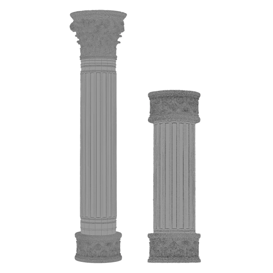 Luxury Corinthian Column Set 03 Image 2