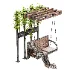 Rustic Garden Swing Lounge - Thumbnail 1