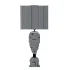 Boccadoro pearl-gold crystal table lamp - Thumbnail 1