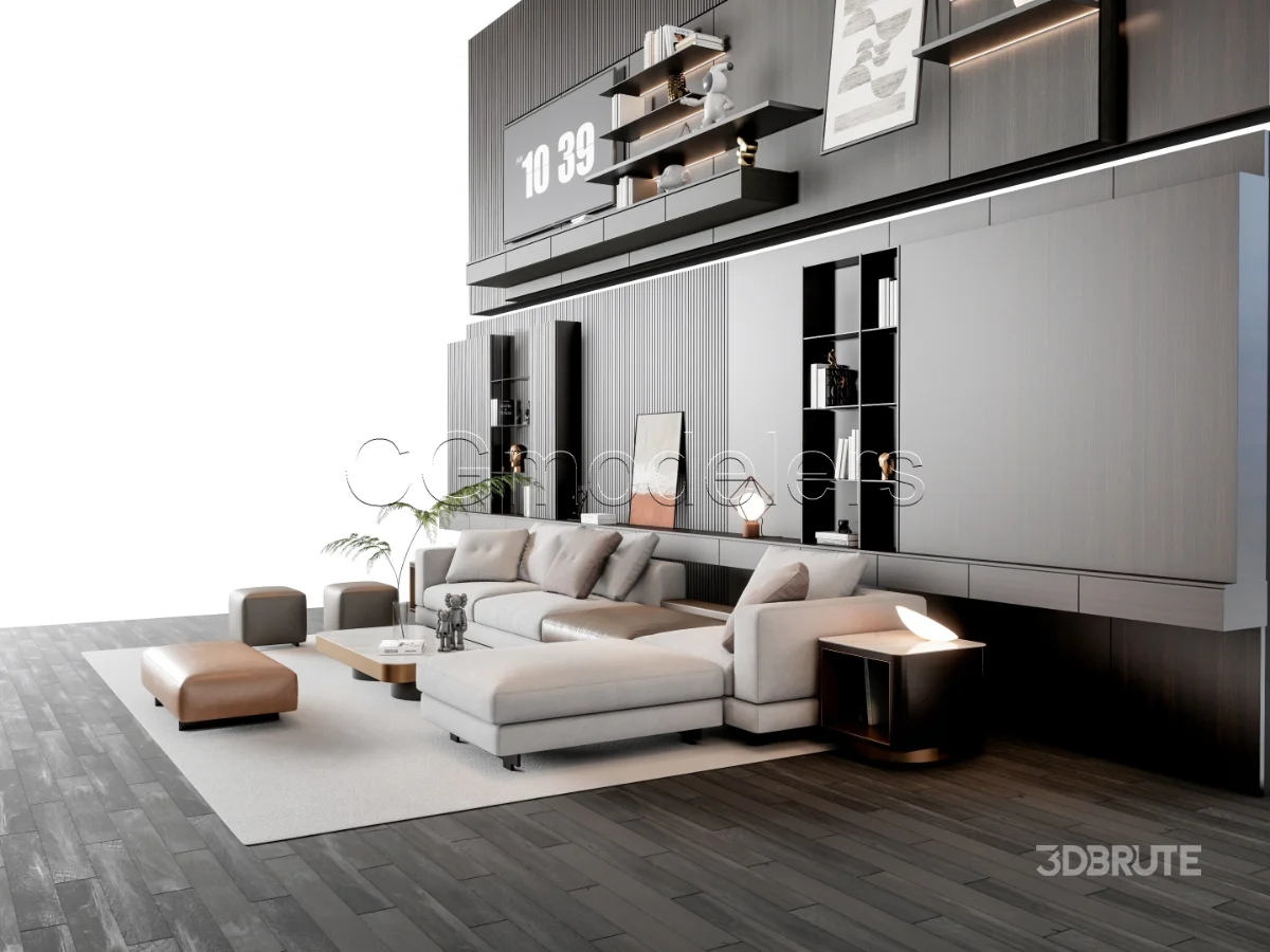 MODERN LUXURY LIVING ROOM SET 16 Image 11
