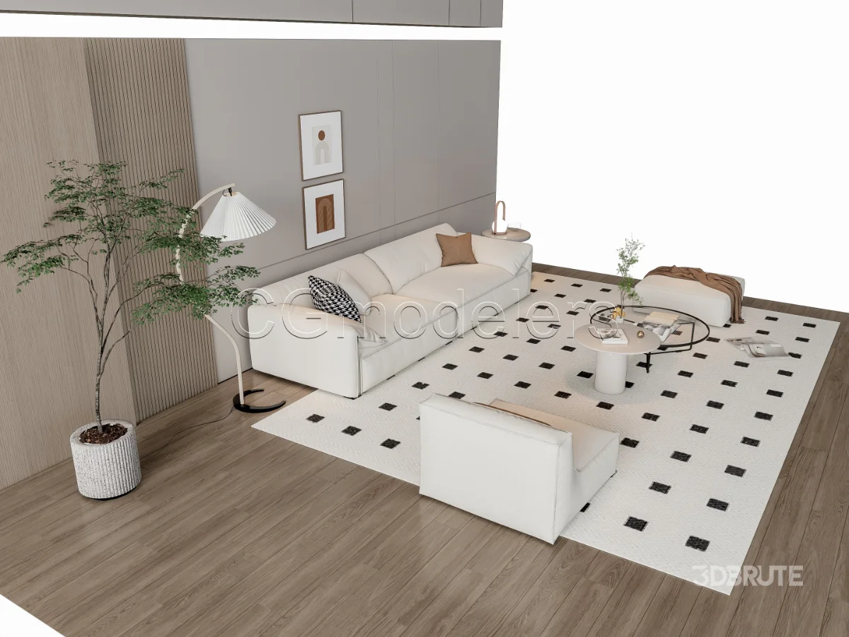 MODERN LUXURY LIVING ROOM SET 14 Image 11