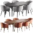 Torino Chair Fjord Dining Table - Thumbnail 1