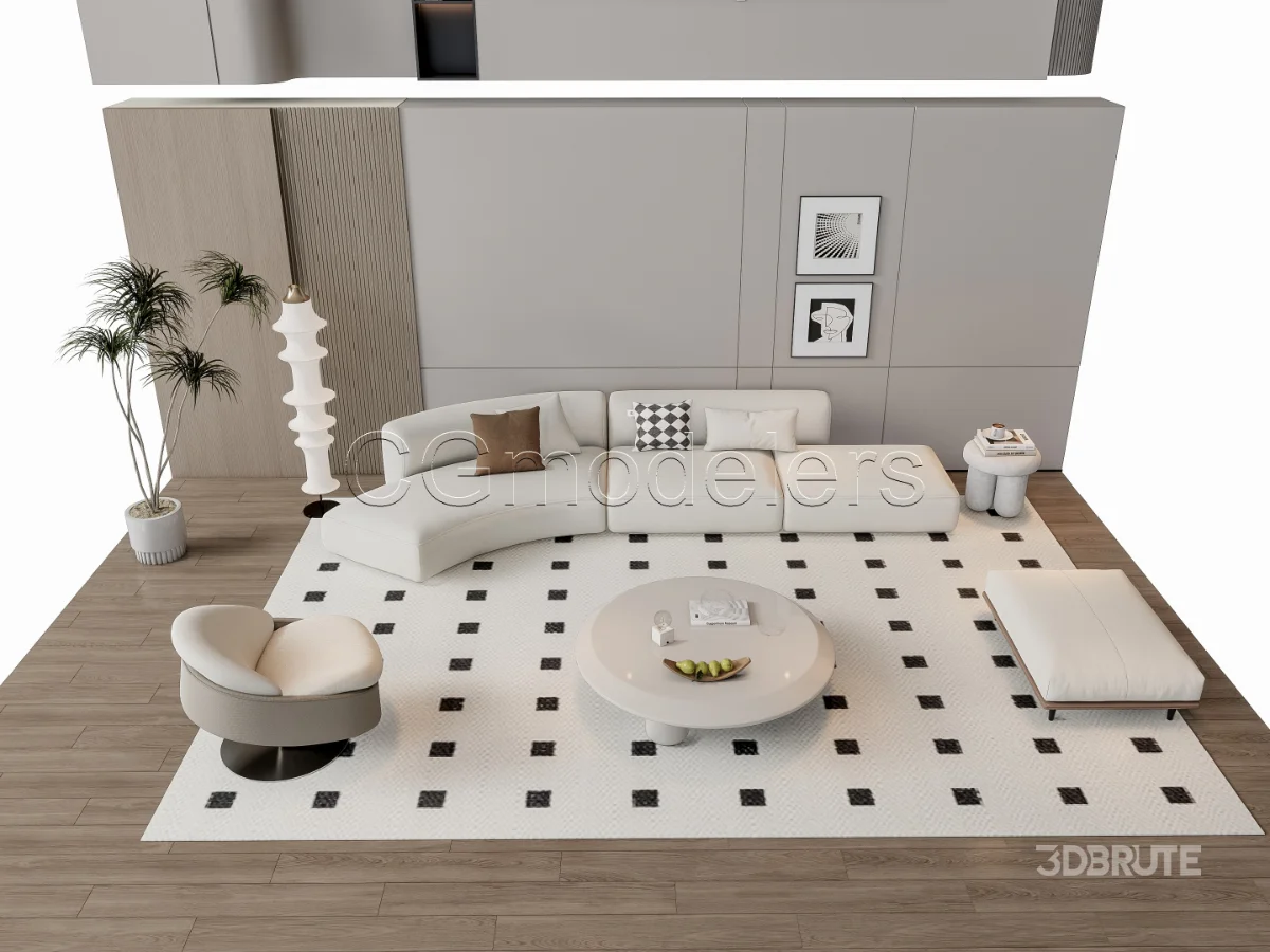 MODERN LUXURY LIVING ROOM SET 11 Image 17