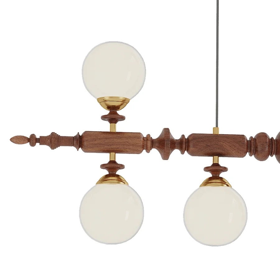 Cambridge Wooden Chandelier set2 Image 4