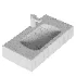 Aquaton Richmond 100 White Washbasin - Thumbnail 2