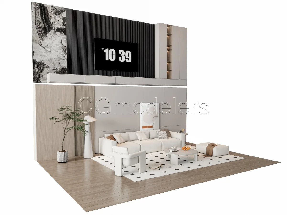 MODERN LUXURY LIVING ROOM SET 17 Image 5