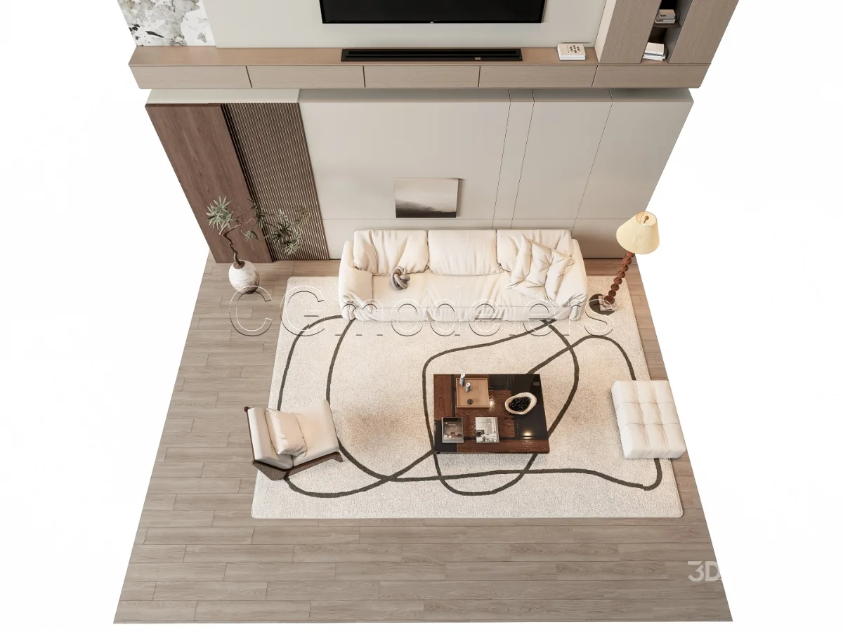 MODERN LUXURY LIVING ROOM SET 7 Image 7