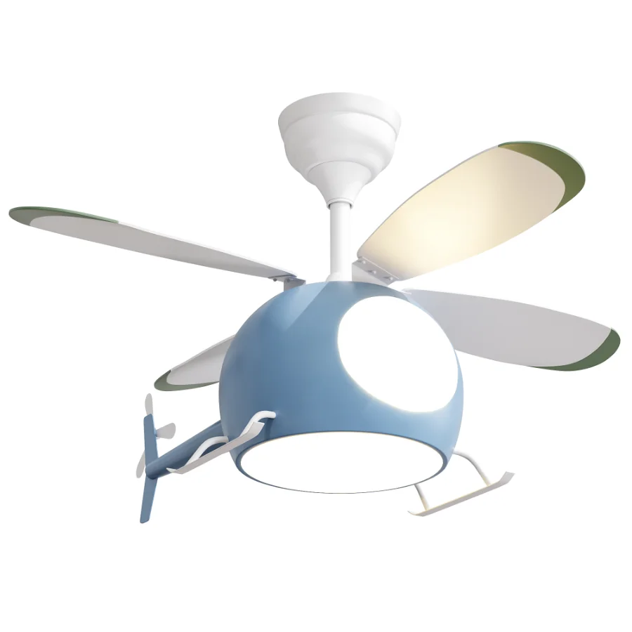 Creative Cartoon Airplane Ceiling Fans with LED Lights Image 4