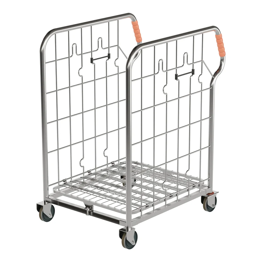 Compact Foldable Stock Cage Trolley Image 5