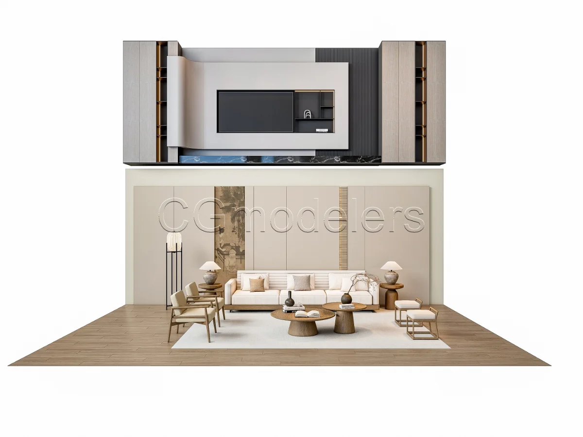 MODERN LUXURY LIVING ROOM SET 2 Image 4