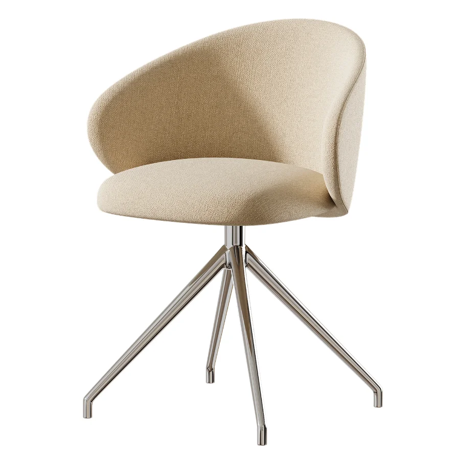 Tuka Upholstered Swivel Chair Image 4