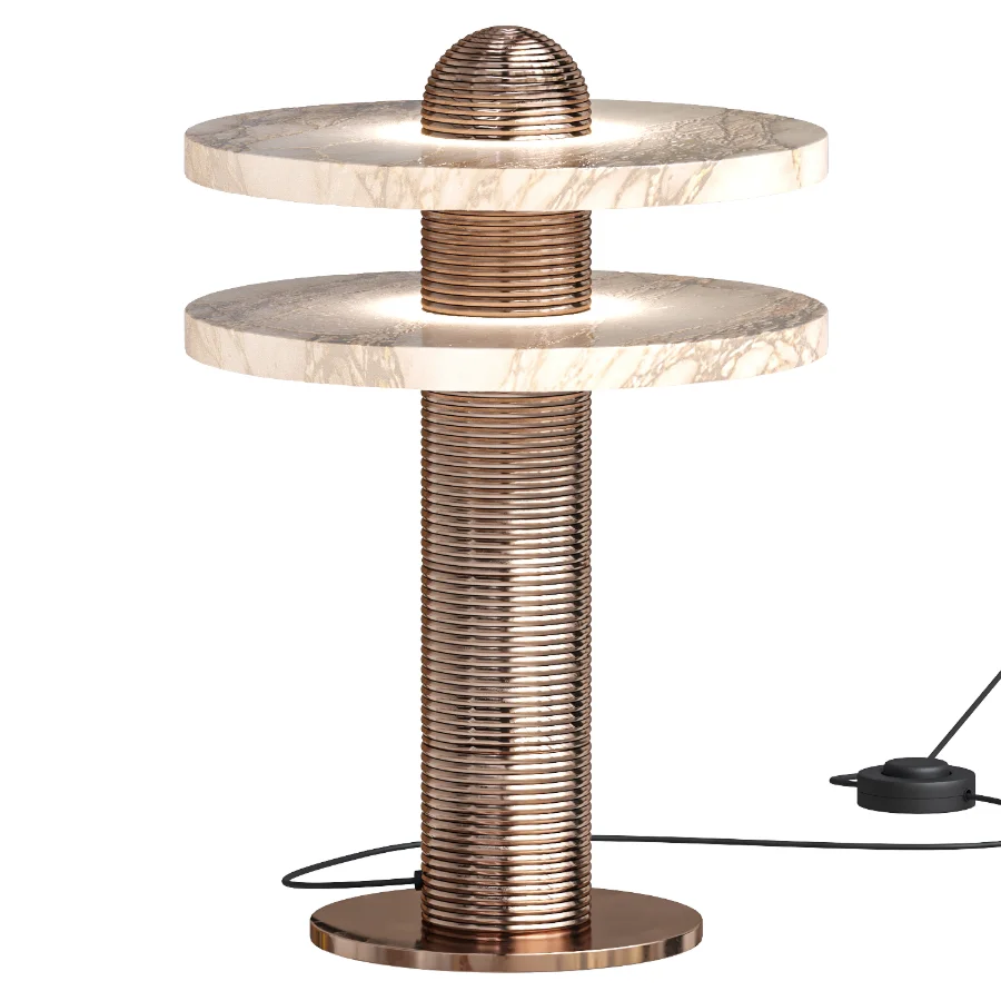 mooiehome Alabaster Comet Table Lamp Image 2