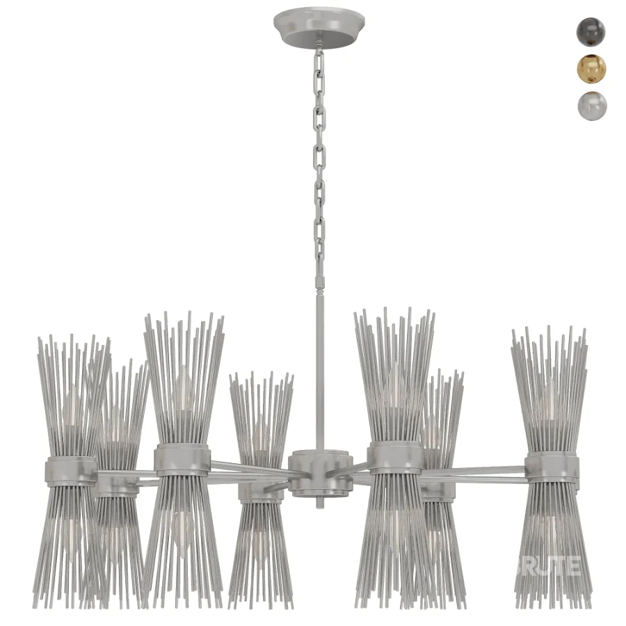 Skyla Brass Chandelier Image 7
