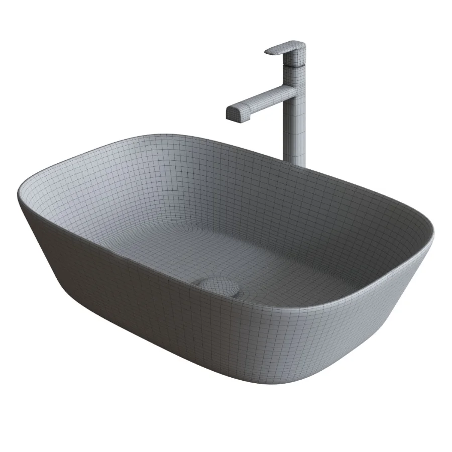 Black Countertop Washbasin Image 2