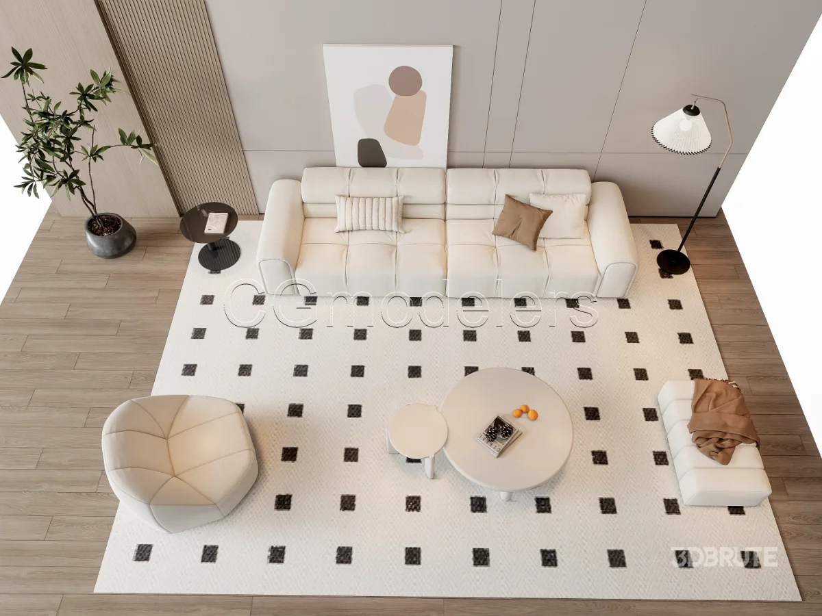 MODERN LUXURY LIVING ROOM SET 9 Image 18