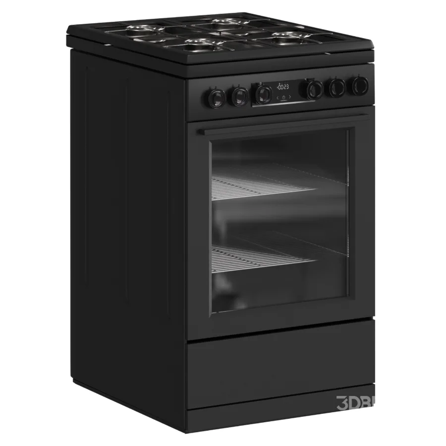 Gorenje GK5C42BF Black Gas Electric Cooker Image 1