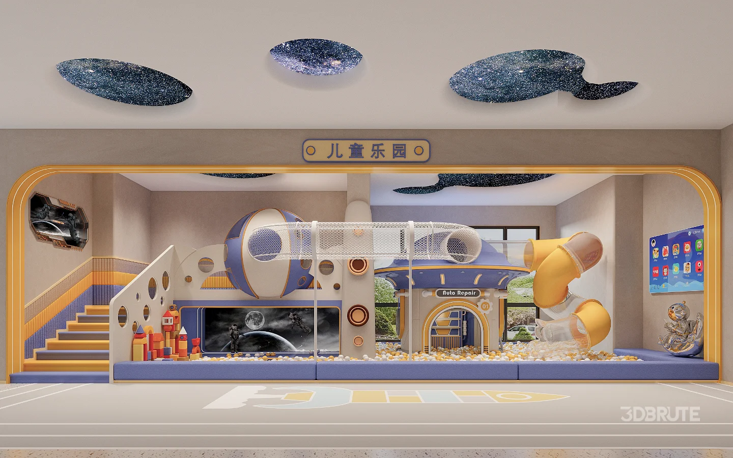 Modern children’s entertainment area Image 1