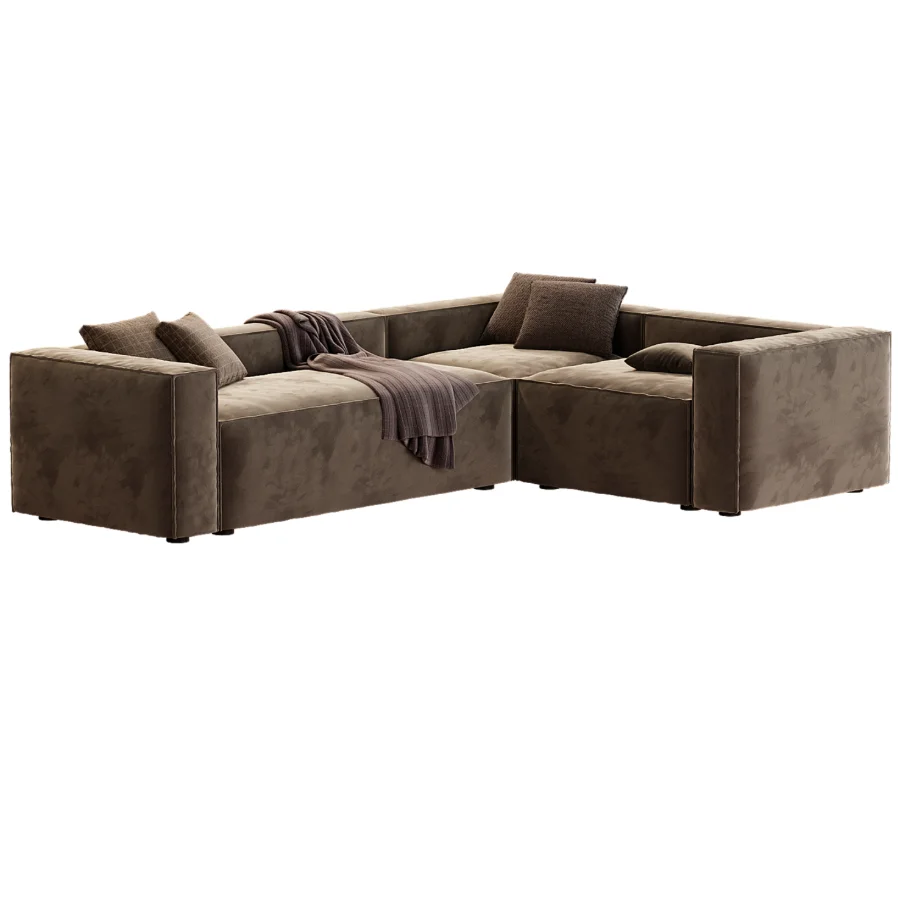 sofa rinconero blok 4 plazas pana verde Image 1