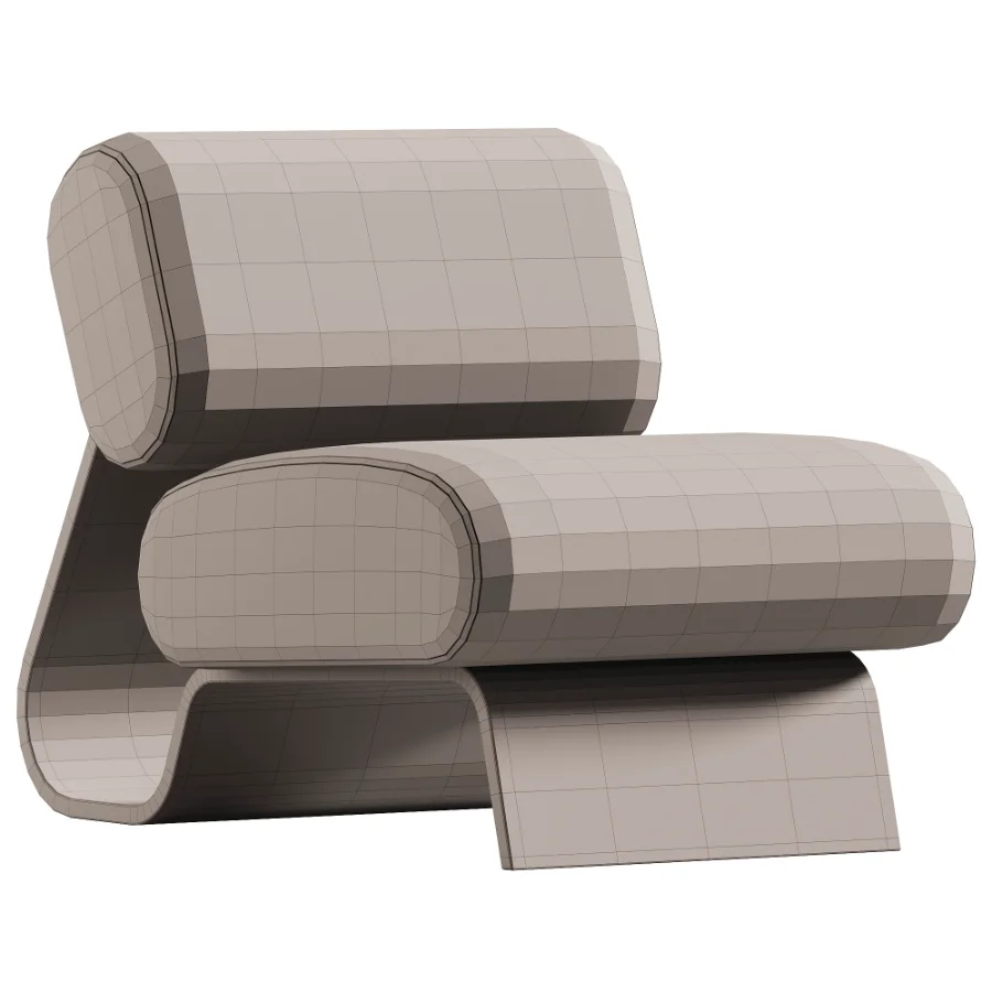 Fabric Lounge Chair Image 2