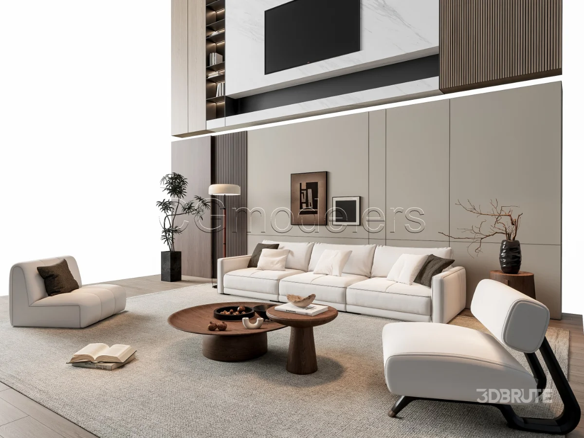 MODERN LUXURY LIVING ROOM SET 8 Image 5