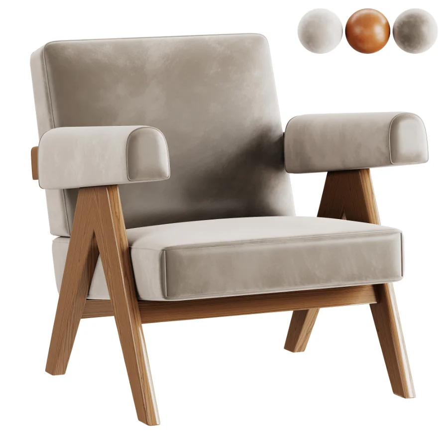 Capitol Complex Armchair by Pierre Jeanneret Image 1