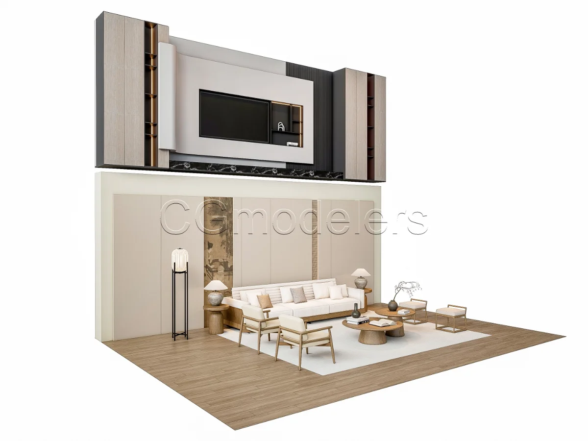 MODERN LUXURY LIVING ROOM SET 2 Image 7