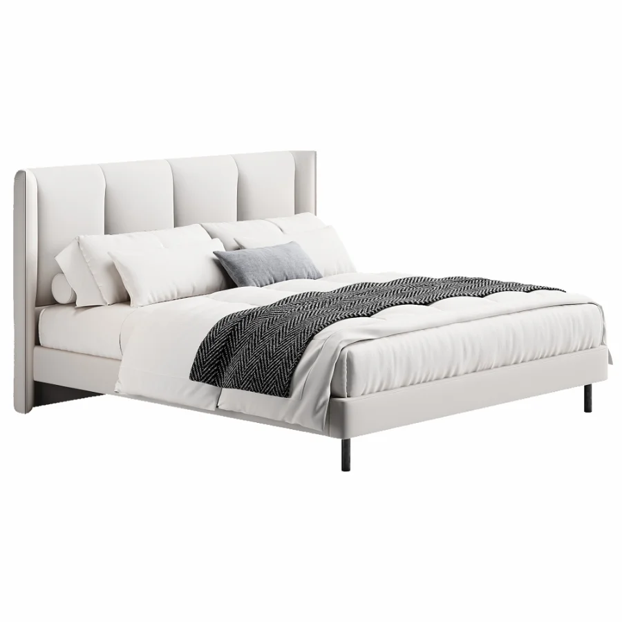 Scandinavian double bed 02 Image 2