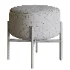 Round Gold Pouf - Thumbnail 2