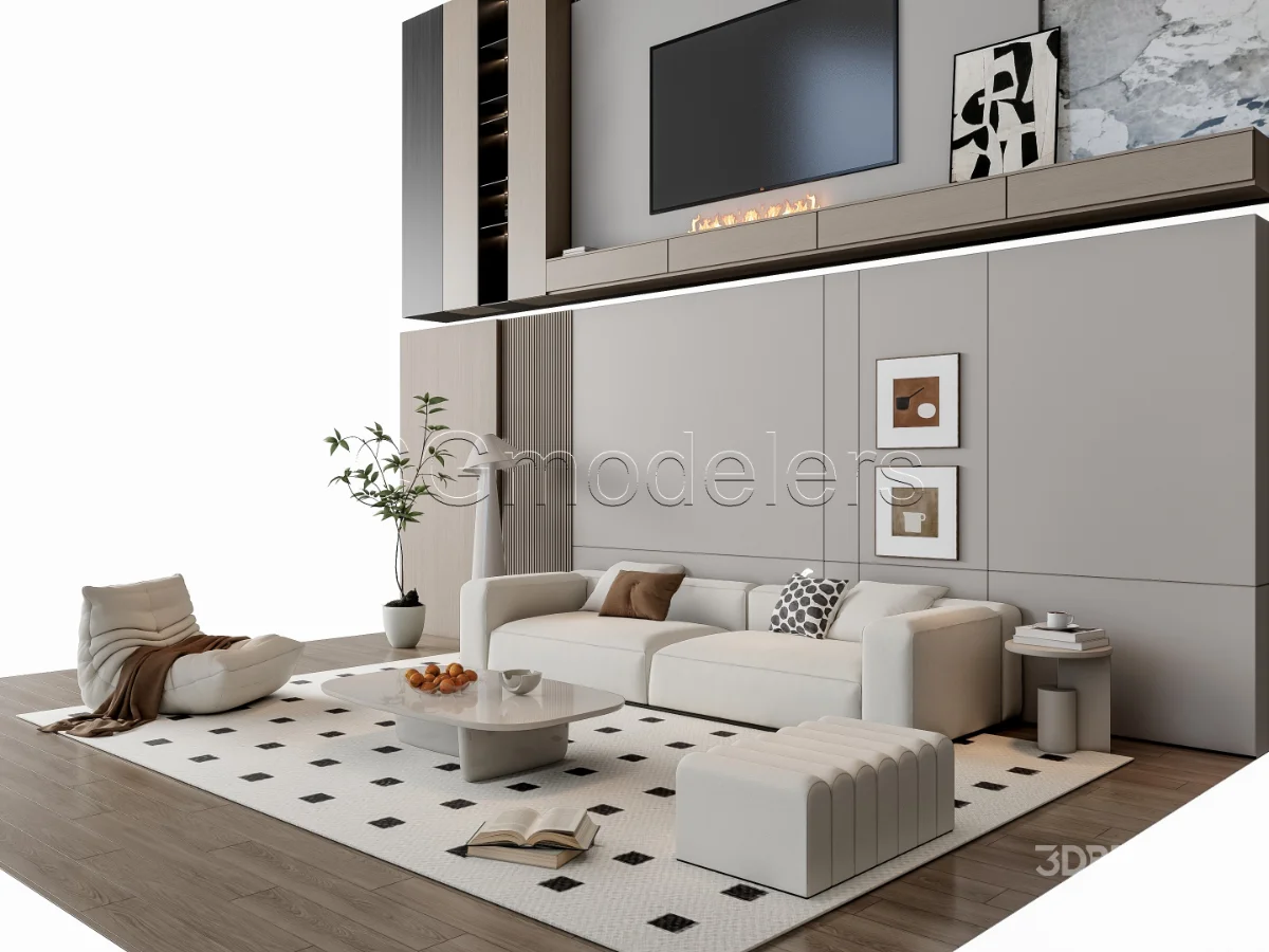 MODERN LUXURY LIVING ROOM SET 17 Image 15
