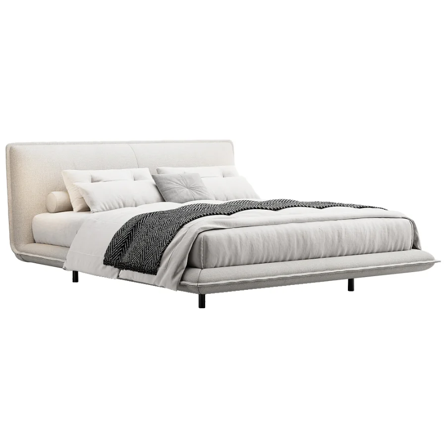 Piuma king Bed By Natuzzi Image 2