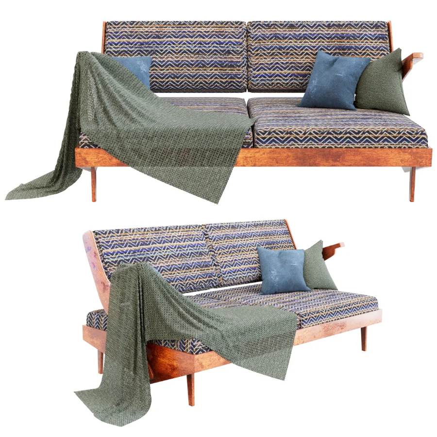 Mid Century ZigZag Lounge Set Image 4
