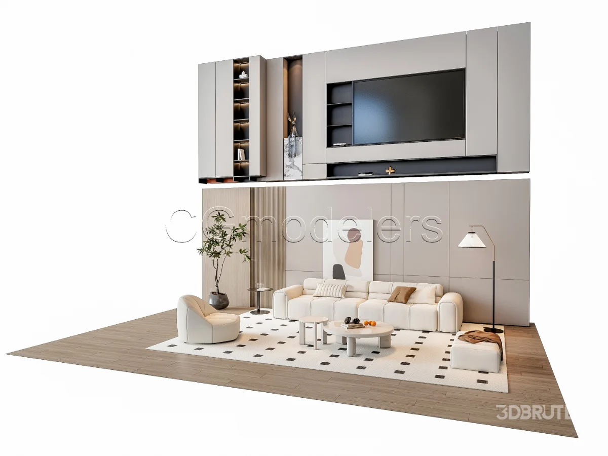 MODERN LUXURY LIVING ROOM SET 9 Image 5