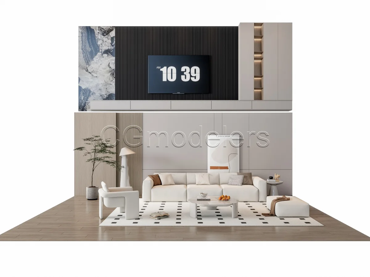 MODERN LUXURY LIVING ROOM SET 17 Image 18
