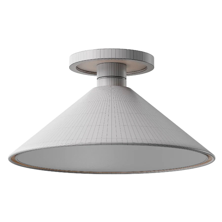 West Elm Devon Flush Mount Ceiling Lamp Image 4