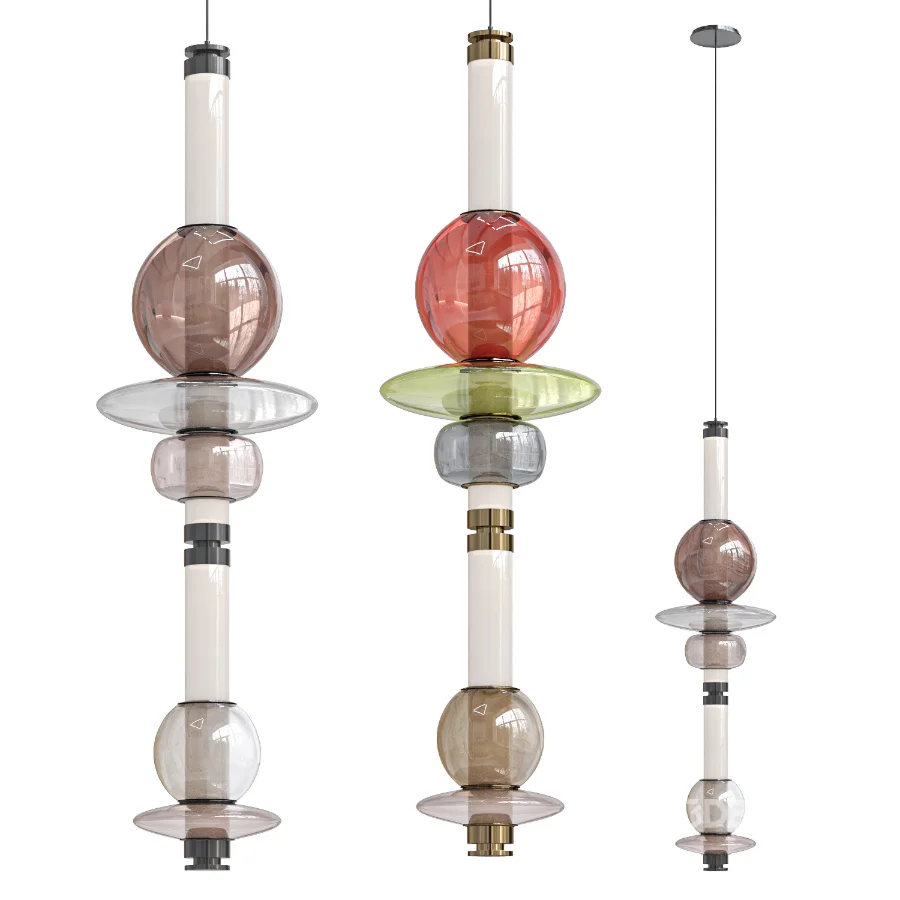 Stellar Orbit Linear LED Minimalist Pendant Light Image 3