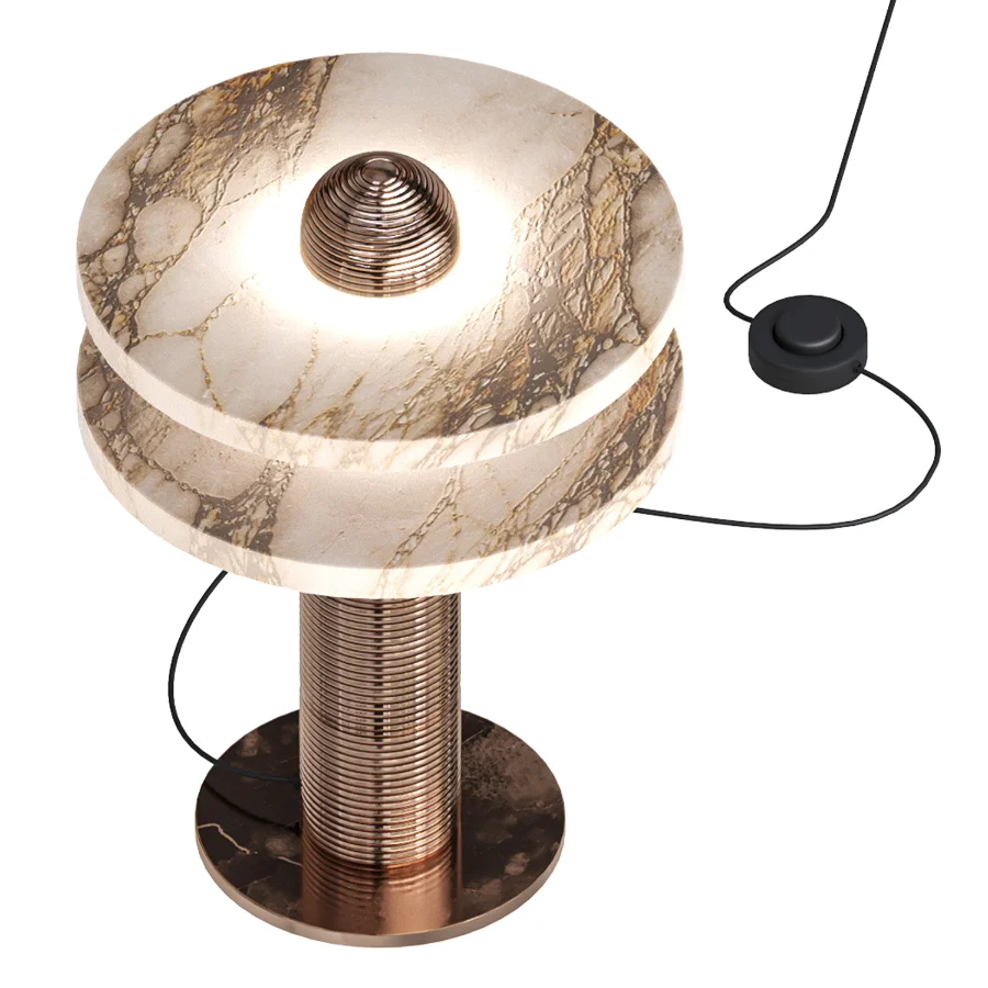 mooiehome Alabaster Comet Table Lamp Image 3