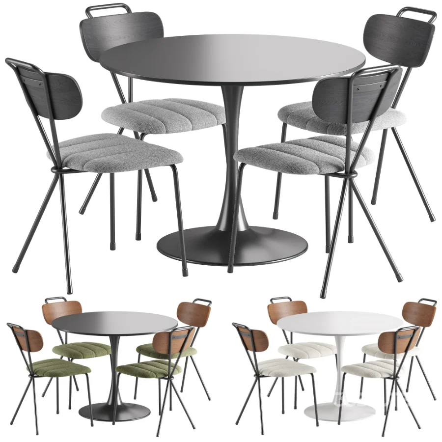 Berry Chair Tulip Table Image 1