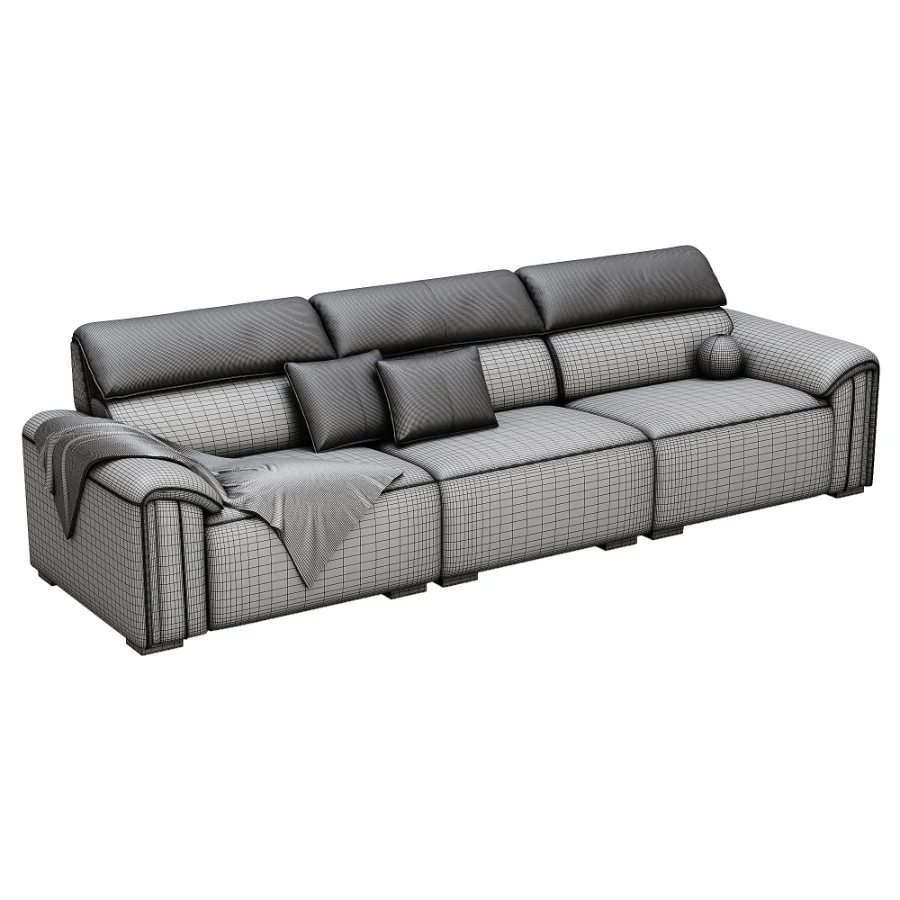 Modern Three Seater Sofa 02 Image 3