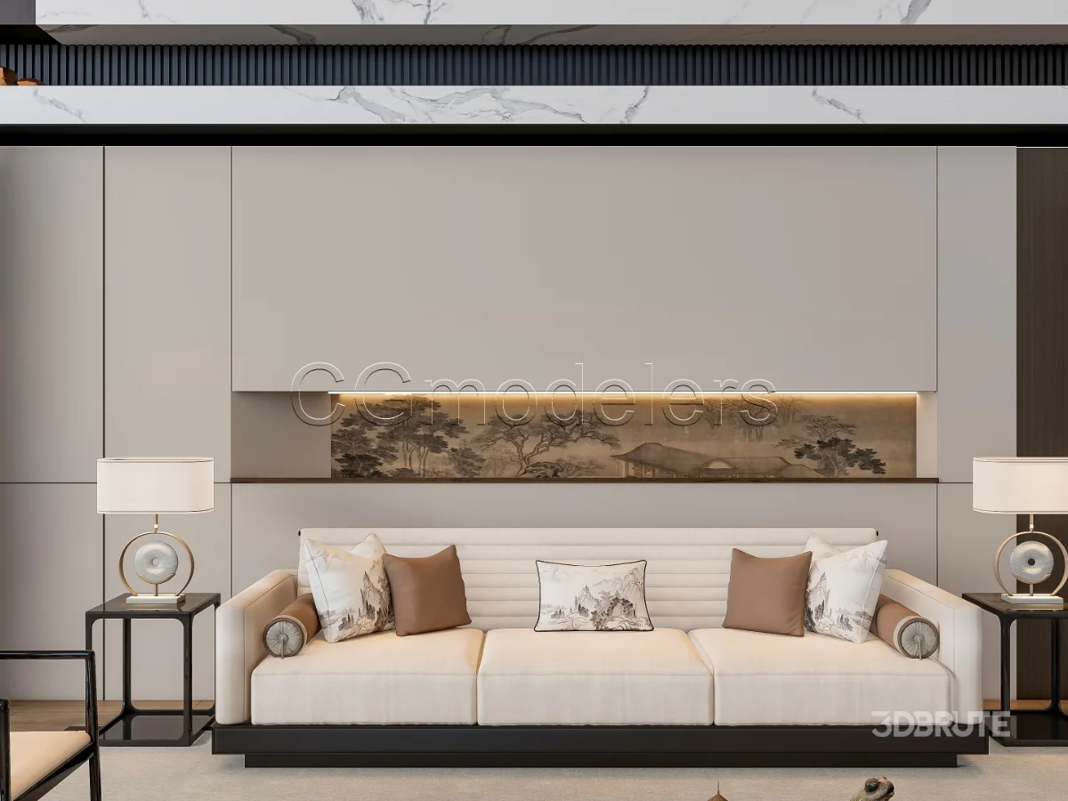 MODERN LUXURY LIVING ROOM SET 3 Image 5
