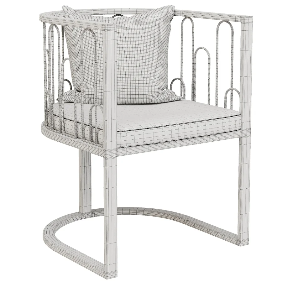 Contemporary Waterfall Dining Chair Image 3