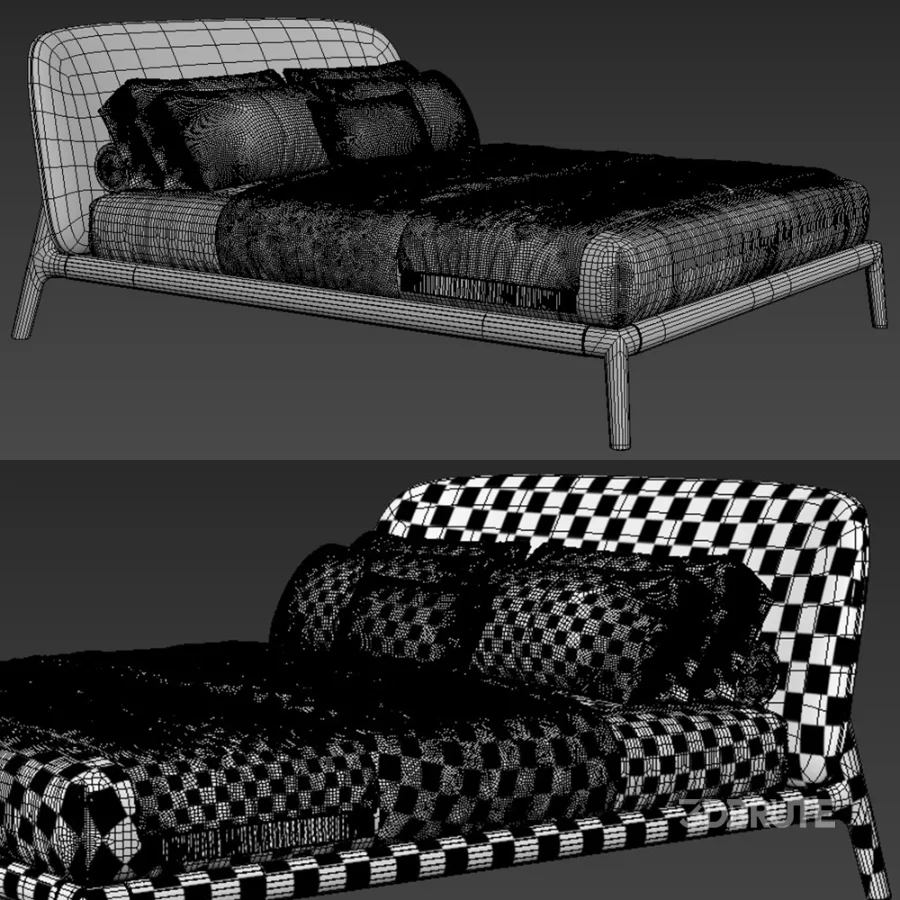 Curve Double Bed Image 3