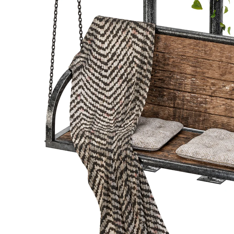 Rustic Garden Swing Lounge Image 3