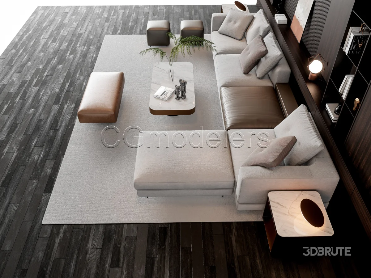 MODERN LUXURY LIVING ROOM SET 16 Image 4