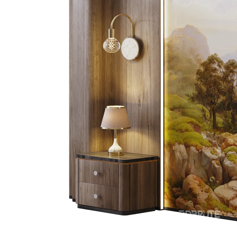 Modern style bedroom headboard set 002 Image 2
