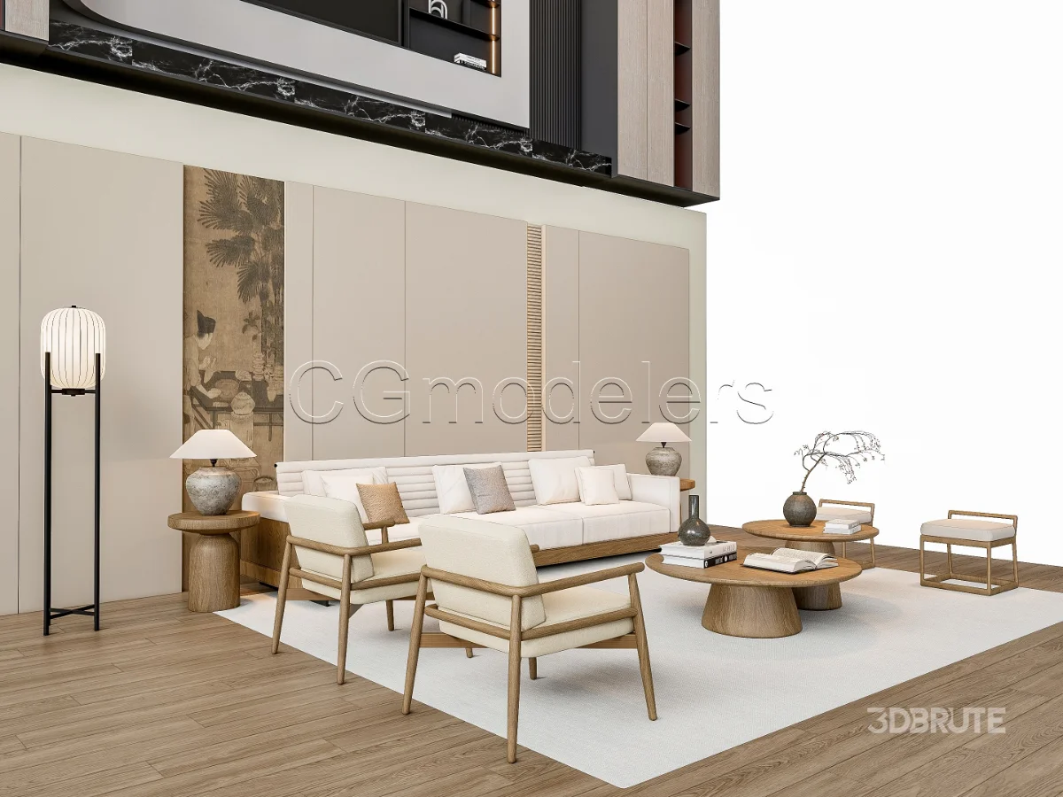 MODERN LUXURY LIVING ROOM SET 2 Image 8