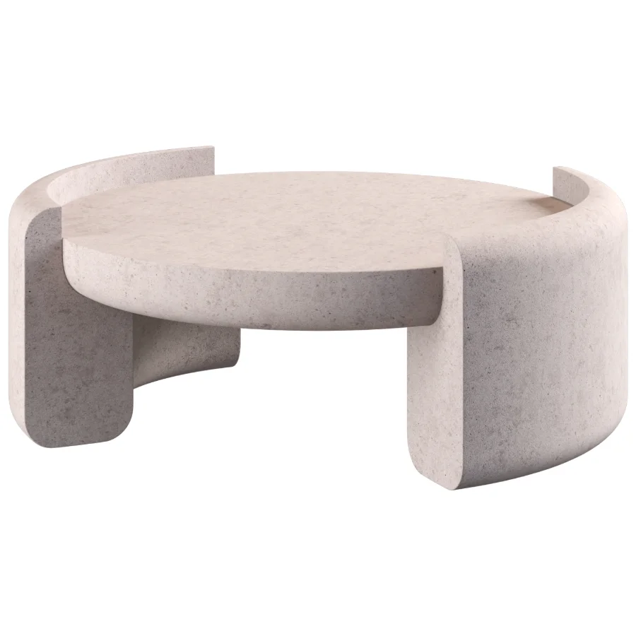 Pimar Limestone Fuente Coffee Table Image 2