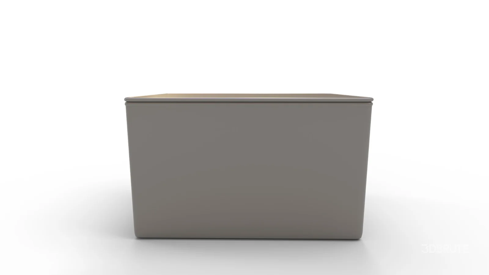 Modern Weave Lidded Storage Basket Image 1