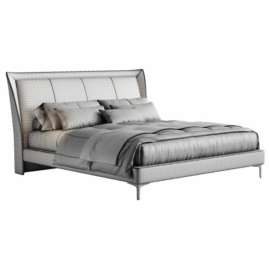 Scandinavian double bed 01 Image 2