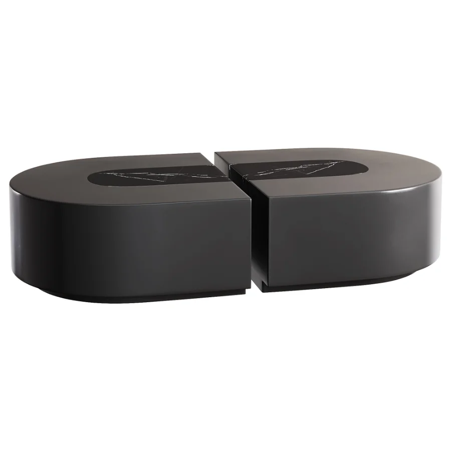 Baci Capsule Travertine And Sixties Onyx Coffee Table By Marbera Image 1